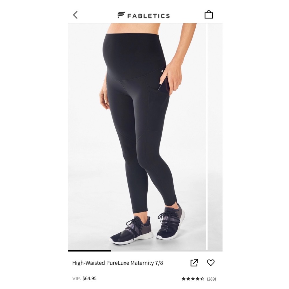 Fabletics High-Waisted PureLuxe Maternity 7/8